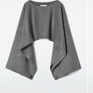 Double faced wool hybrid cape from COS NWOT